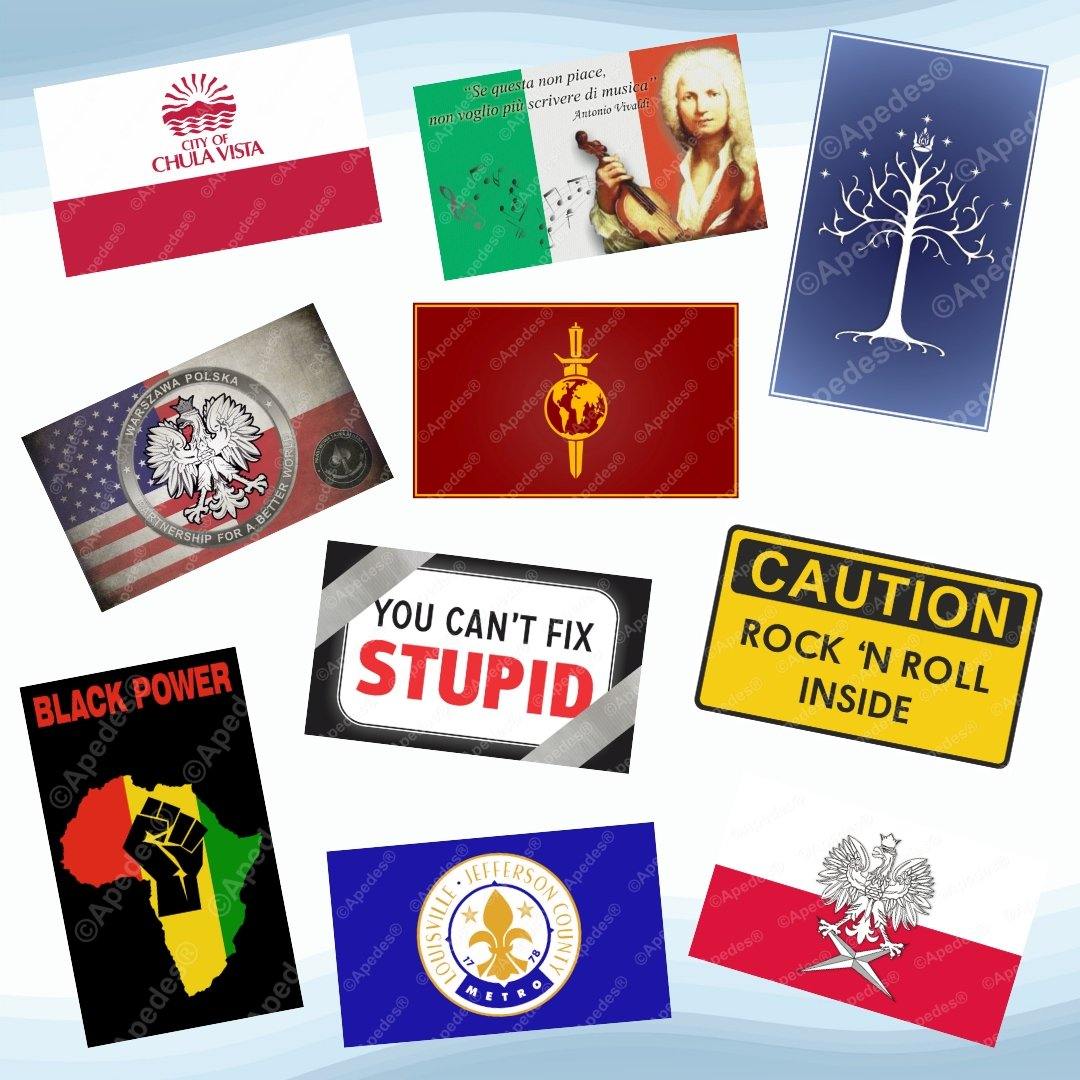 Decals - Apedes Flags And Banners