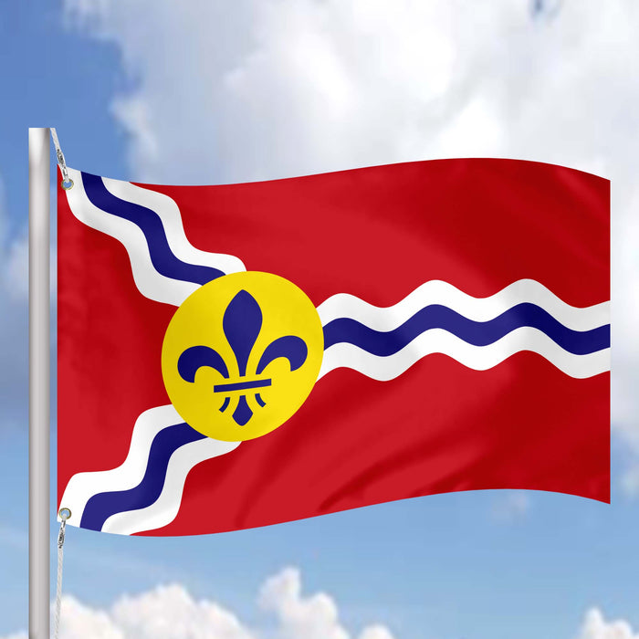 St Louis City \ Kansas City Missouri State USA United States of America Flag Banner