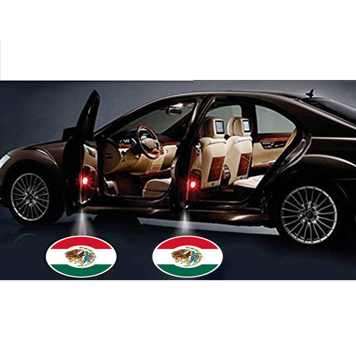 Mexico Car Door LED Projector Lights (Set of 2) Wireless + FREE Mexico Wallet