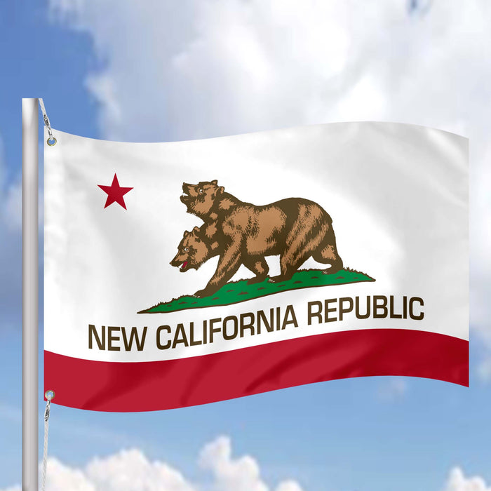 New California Republic California State USA United States of America Flag Banner