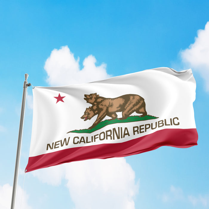 New California Republic California State USA United States of America Flag Banner