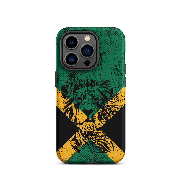 Jamaica Flag with Lion Tough Case for iPhone®