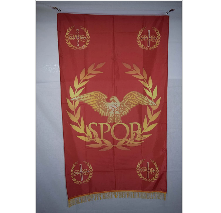 Western Roman Empire SPQR Flag Banner