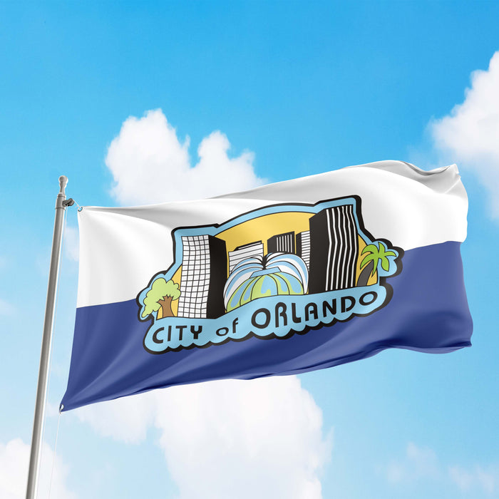 Orlando City Orange County Florida State USA United States of America Flag Banner