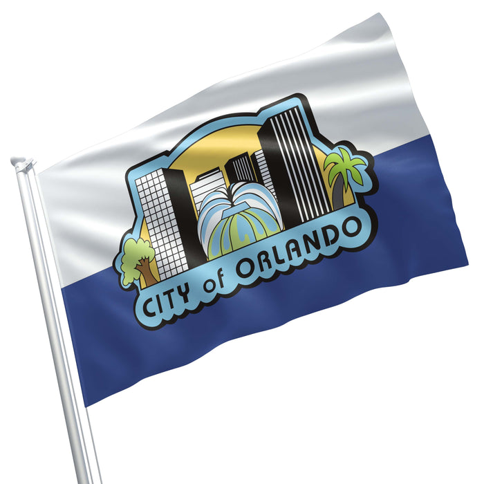 Orlando City Orange County Florida State USA United States of America Flag Banner