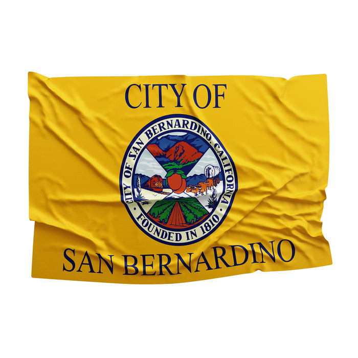 California State County of San Bernardino Cities USA United States of America Flag Banner