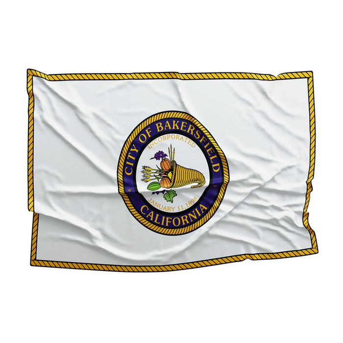City of Bakersfield California State Kern County USA United States of America Flag Banner