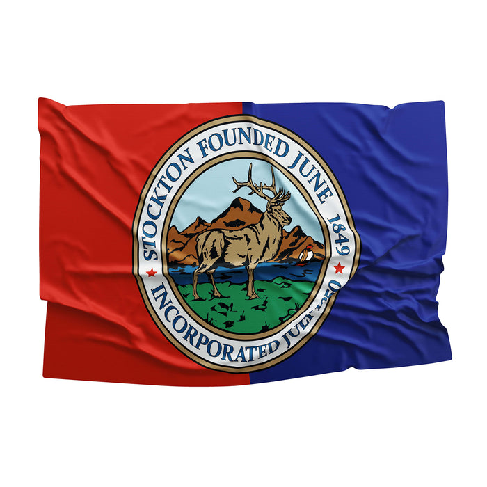 Stockton California State San Joaquin County USA United States of America Flag Banner