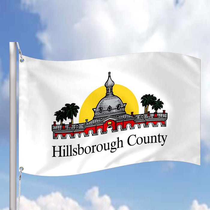 Tampa Hillsborough County Florida State USA United States of America Flag Banner