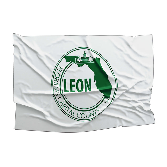 Leon County Florida State USA United States of America Flag Banner