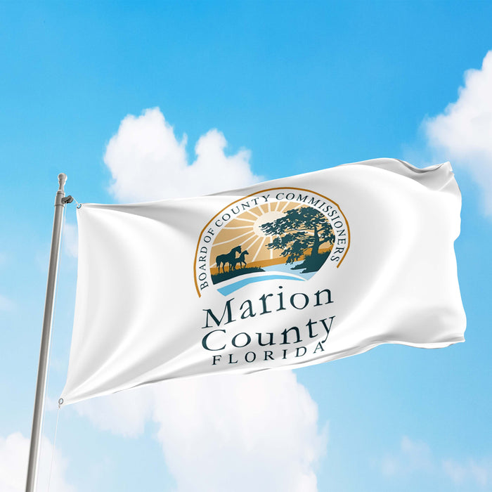 Marion County Florida State USA United States of America Flag Banner