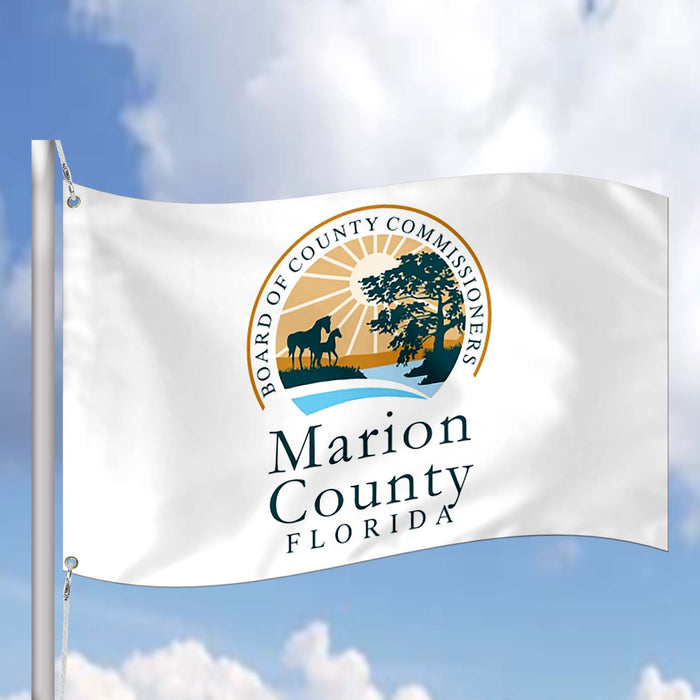 Marion County Florida State USA United States of America Flag Banner