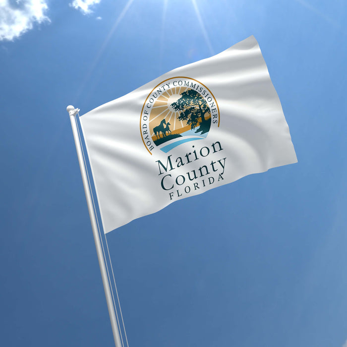 Marion County Florida State USA United States of America Flag Banner