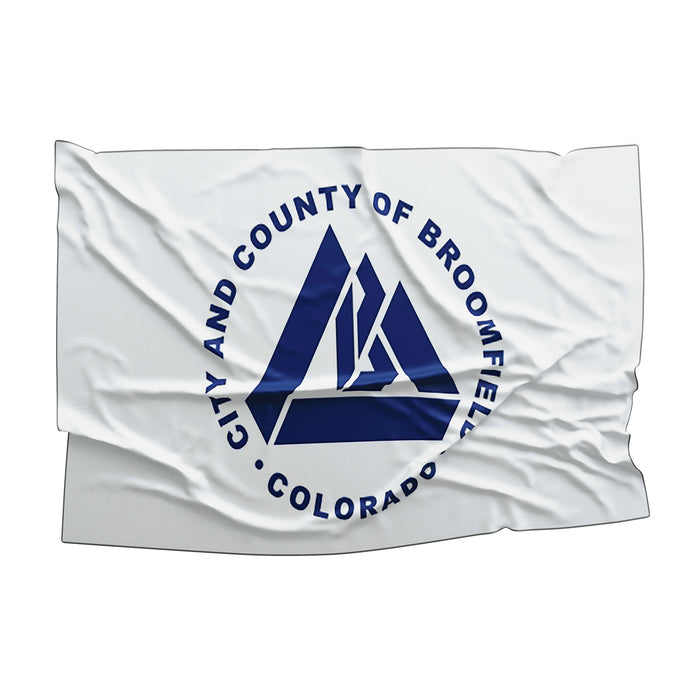 City and County Broomfield Colorado State USA United States of America Flag Banner