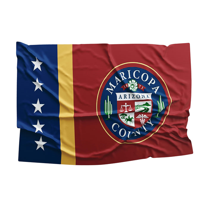 Arizona State Counties and Cities USA United States of America Flag Banner