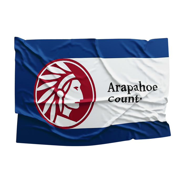 Arapahoe County Colorado State USA United States of America Flag Banner