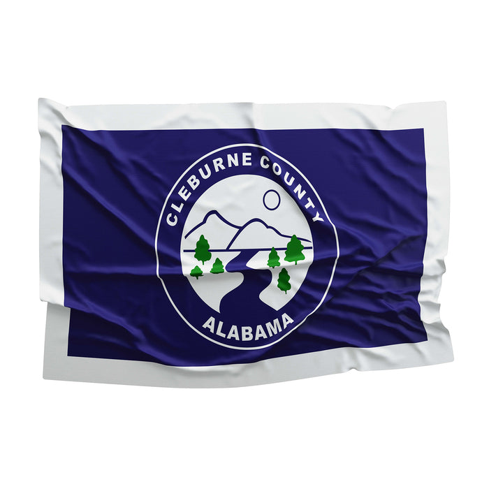Alabama State Counties and Cities USA United States of America Flag Banner