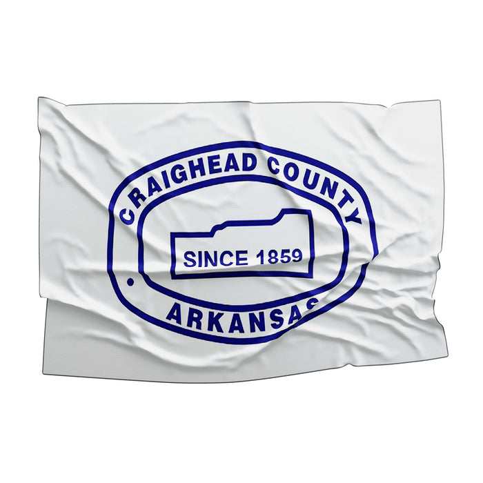 Arkansas State Counties and Cities USA United States of America Flag Banner