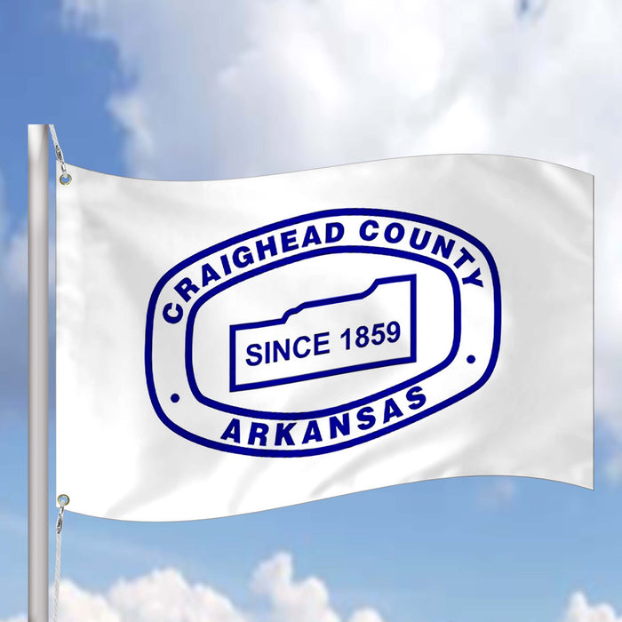 Arkansas State Counties and Cities USA United States of America Flag Banner