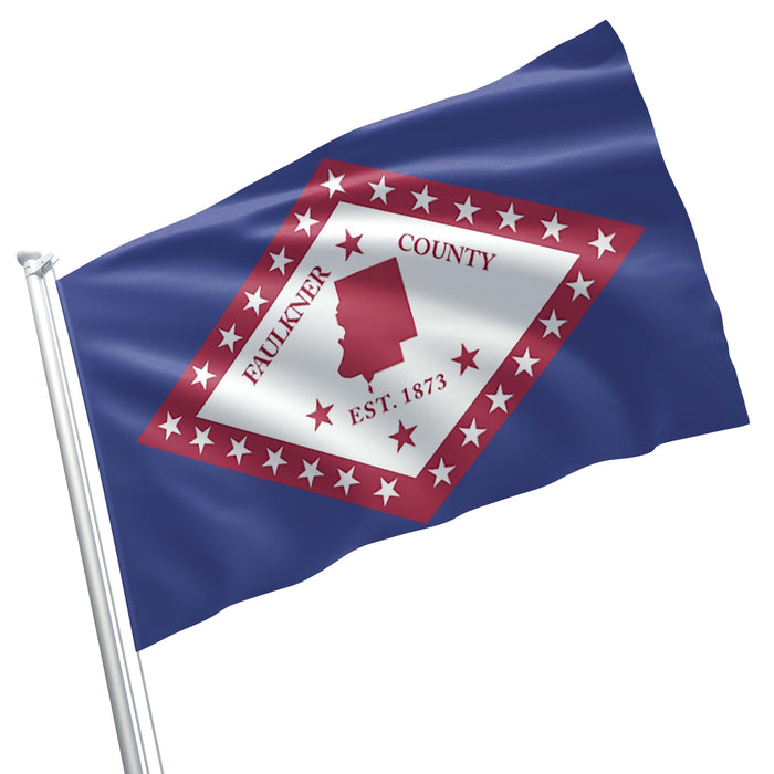 Arkansas State Counties and Cities USA United States of America Flag Banner