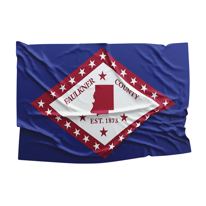 Arkansas State Counties and Cities USA United States of America Flag Banner