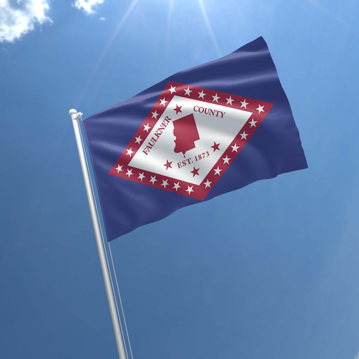 Arkansas State Counties and Cities USA United States of America Flag Banner