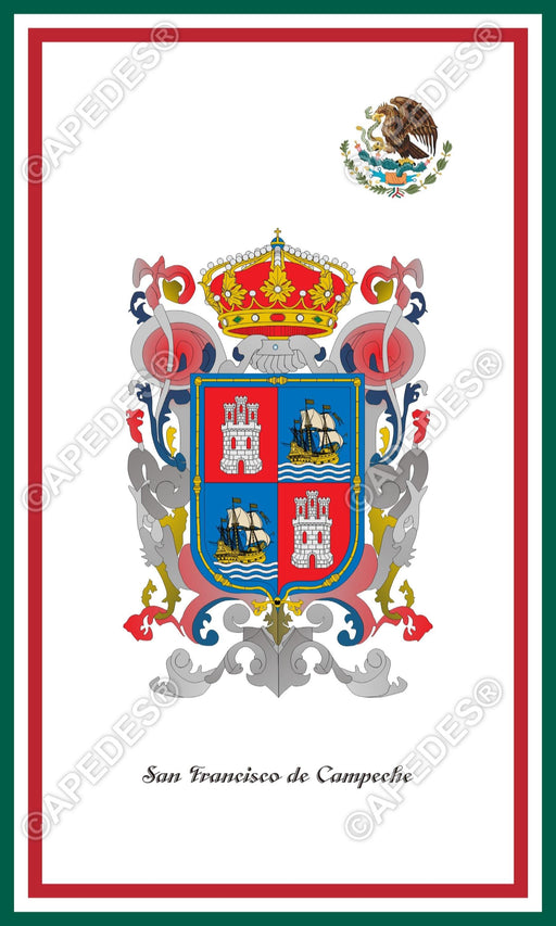 Campeche City Mexico Decal Sticker 3x5 inches