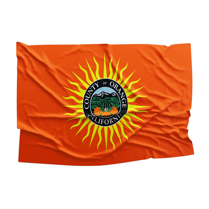 California State Orange County Cities USA United States of America Flag Banner