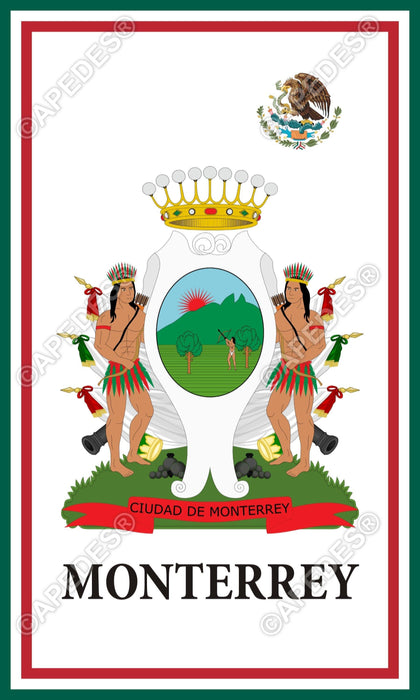 Monterrey City Mexico Decal Sticker 3x5 inches