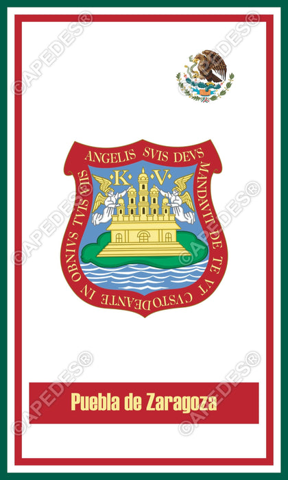 Puebla City Mexico Decal Sticker 3x5 inches