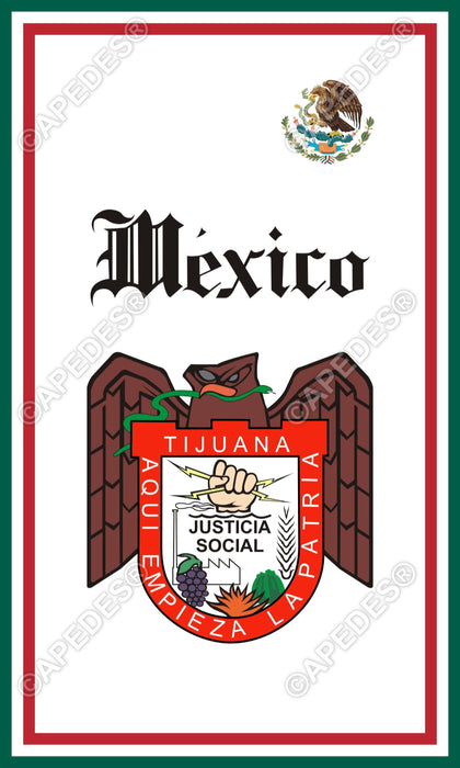 Tijuana City Mexico Decal Sticker 3x5 inches