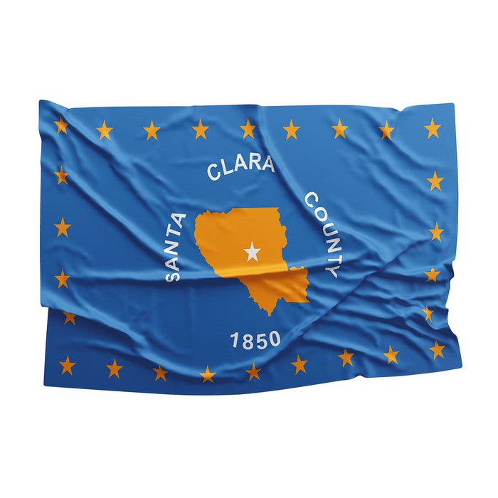 California State Santa Clara County Cities USA United States of America Flag Banner