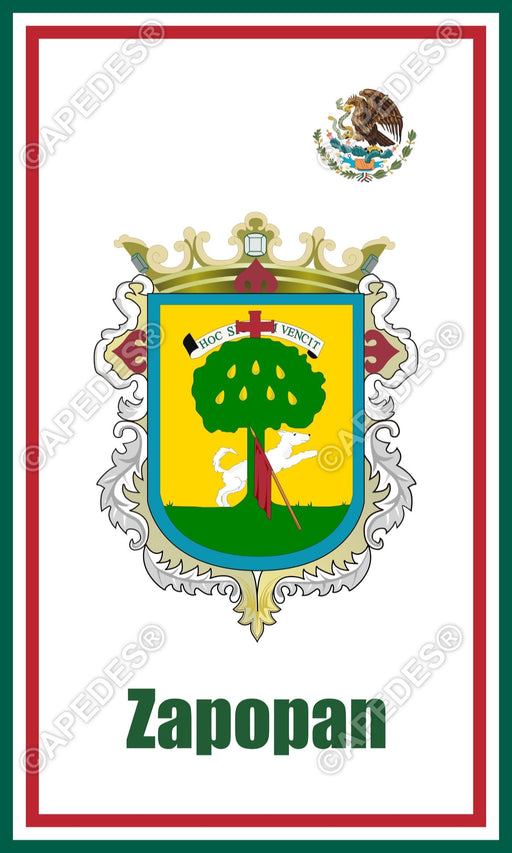 Zapopan City Mexico Decal Sticker 3x5 inches