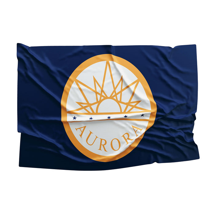 City of Aurora Arapahoe County / Adams County / Douglas County Colorado State USA United States of America Flag Banner