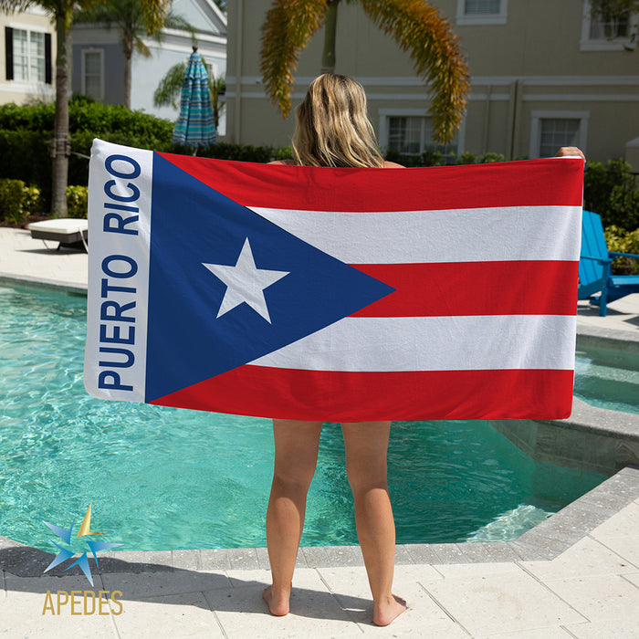 Puerto Rico Beach & Bath Towel Rectangle 30″ × 60″