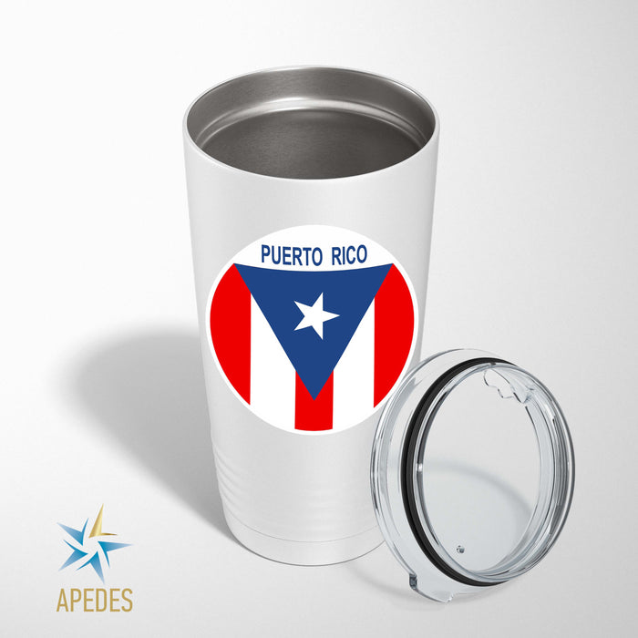 Puerto Rico Flag Stainless Steel Tumbler 20 OZ