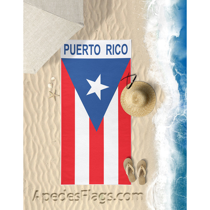 Puerto Rico Beach & Bath Towel Rectangle 30″ × 60″