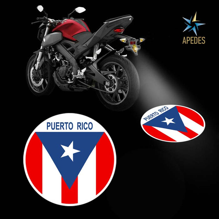 Puerto Rico Motorcycle Bike Car LED Projector Light Waterproof