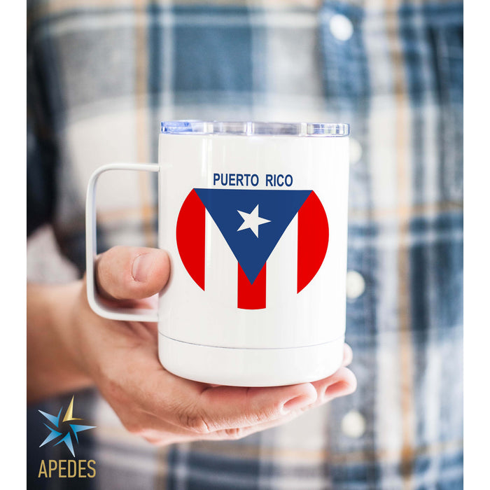 Puerto Rico Flag Stainless Steel Travel Mug 13 OZ