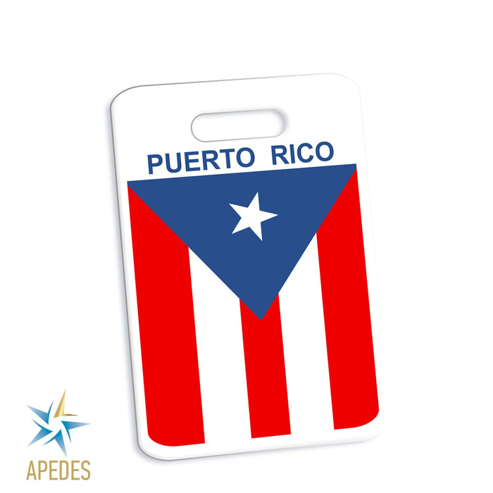 Puerto Rico Flag Rectangle Luggage Tag