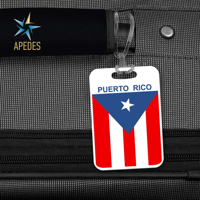 Puerto Rico Flag Rectangle Luggage Tag