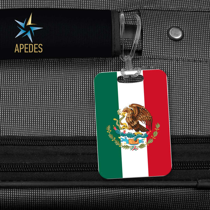 Mexico Flag Rectangle Luggage Tag