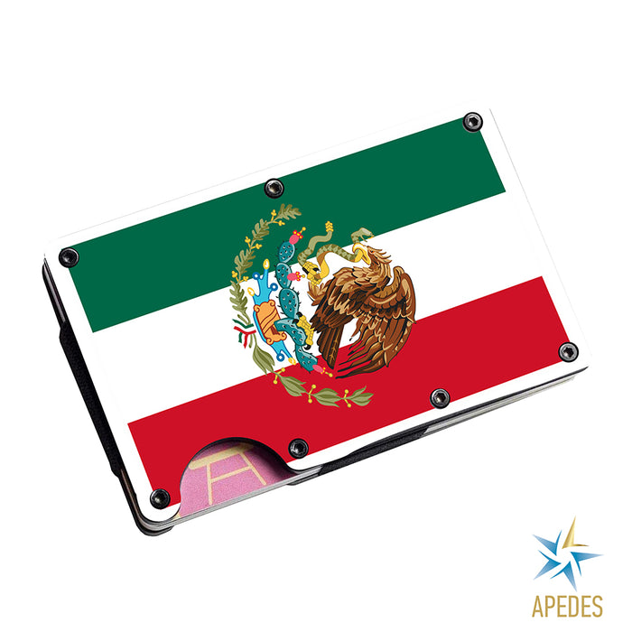 Mexico Stainless Steel Money Clip Wallet Credit Card Holder