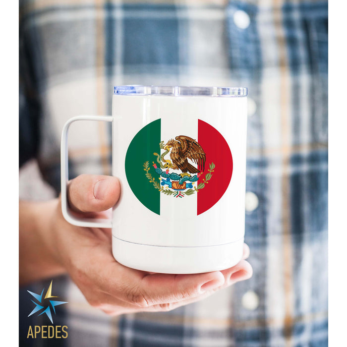 Mexico Flag Stainless Steel Travel Mug 13 OZ