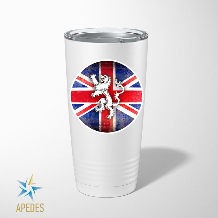 United Kingdom of Great Britain Flag Stainless Steel Tumbler 20 OZ