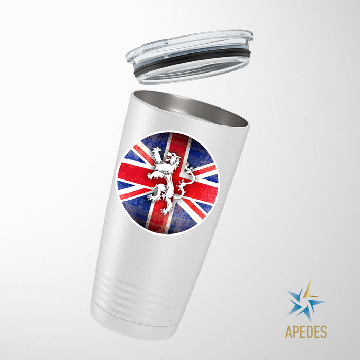 United Kingdom of Great Britain Flag Stainless Steel Tumbler 20 OZ