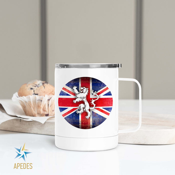 United Kingdom of Great Britain Flag Stainless Steel Travel Mug 13 OZ