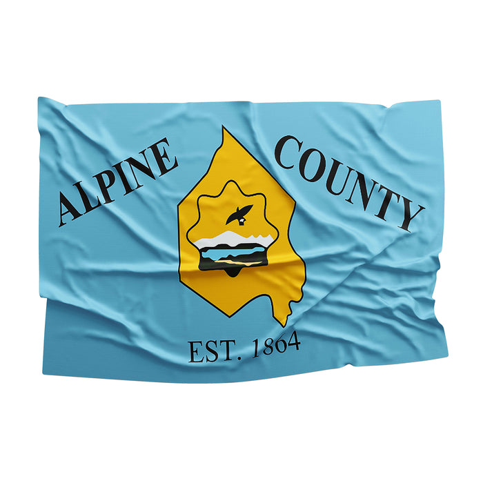 Alpine County California State USA United States of America Flag Banner