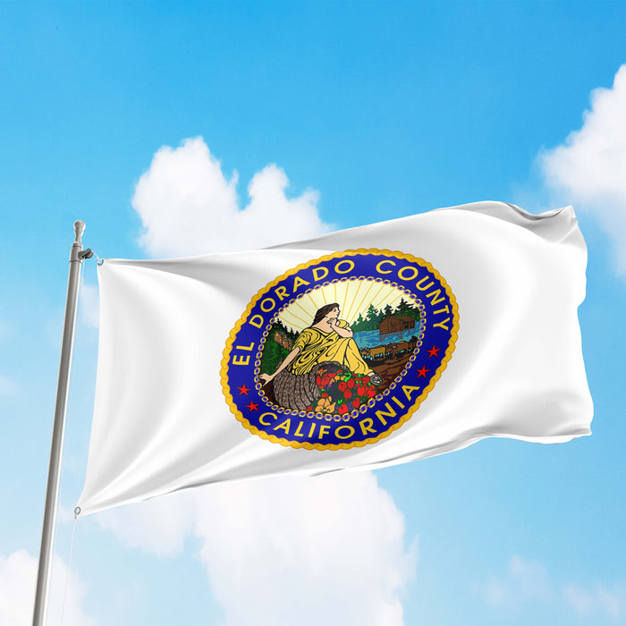 El Dorado County California State USA United States of America Flag Banner