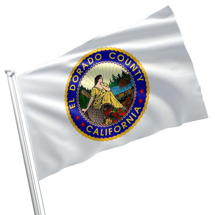 El Dorado County California State USA United States of America Flag Banner